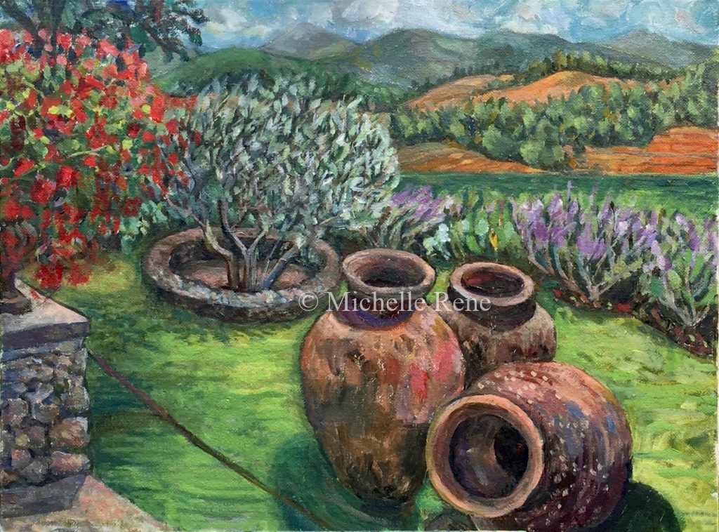 3 Tuscan Pots